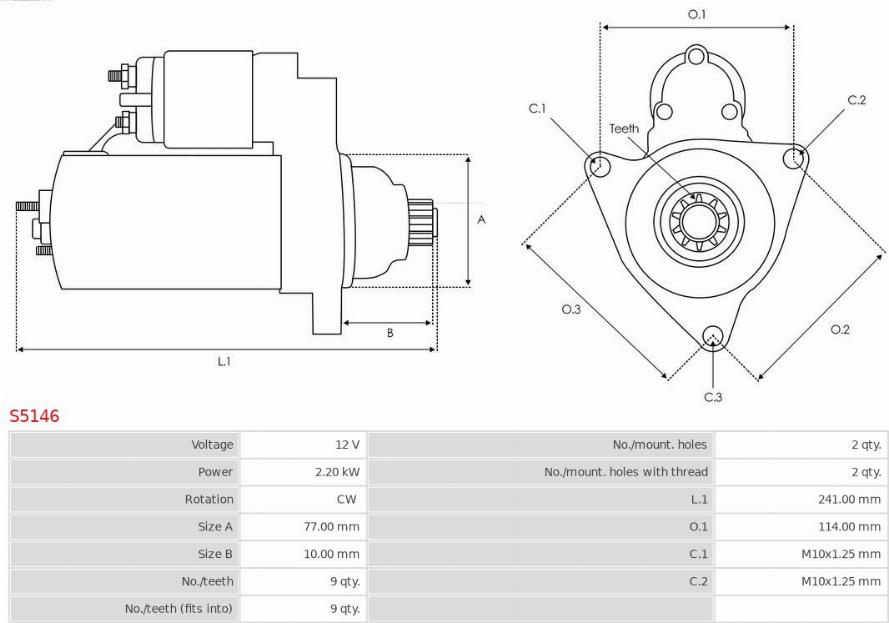 AS-PL S5146 - Starter www.molydon.hr