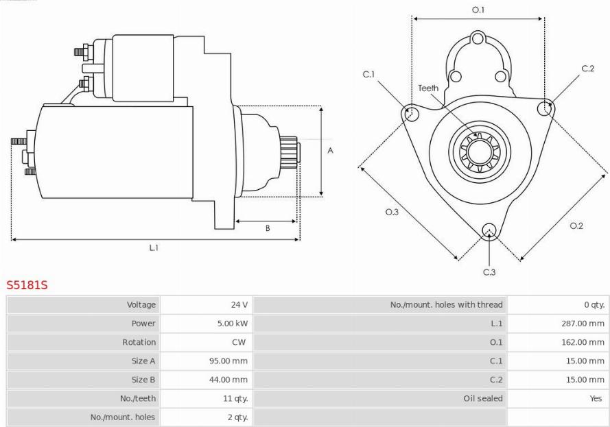 AS-PL S5181S - Starter www.molydon.hr