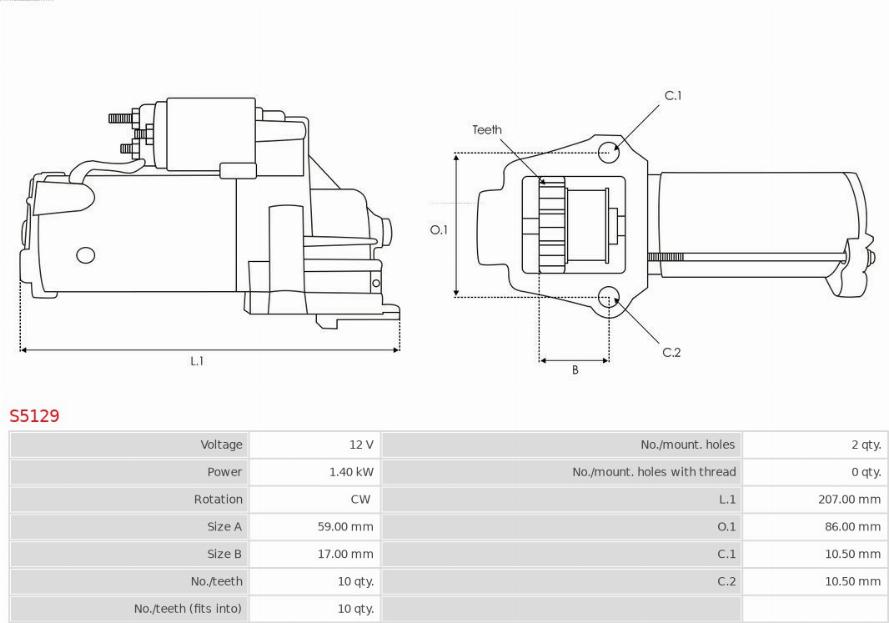 AS-PL S5129 - Starter www.molydon.hr