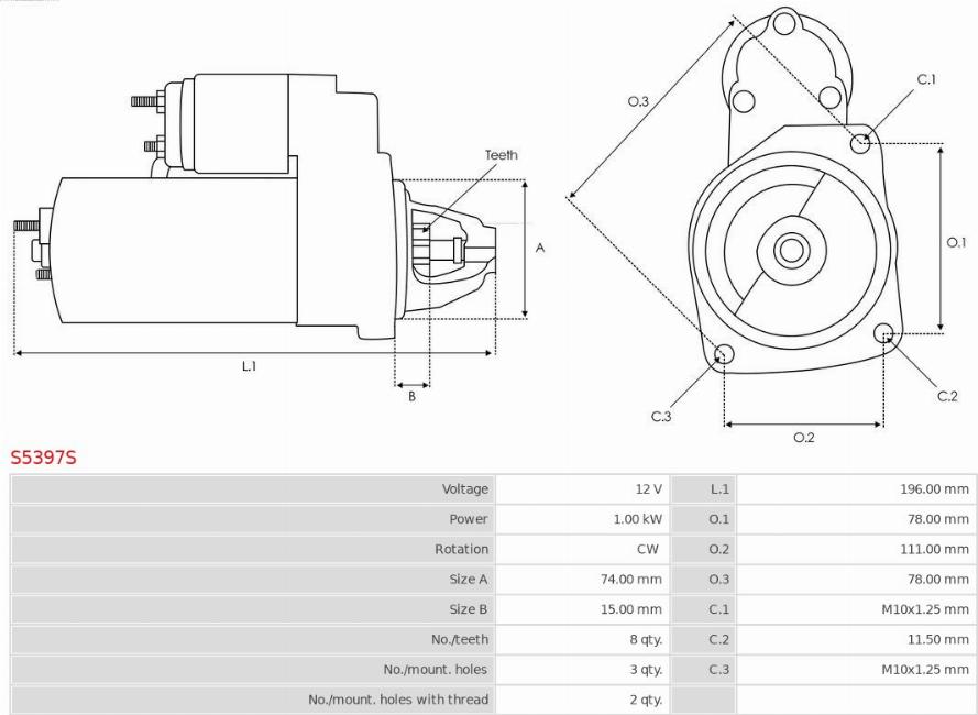 AS-PL S5397S - Starter www.molydon.hr