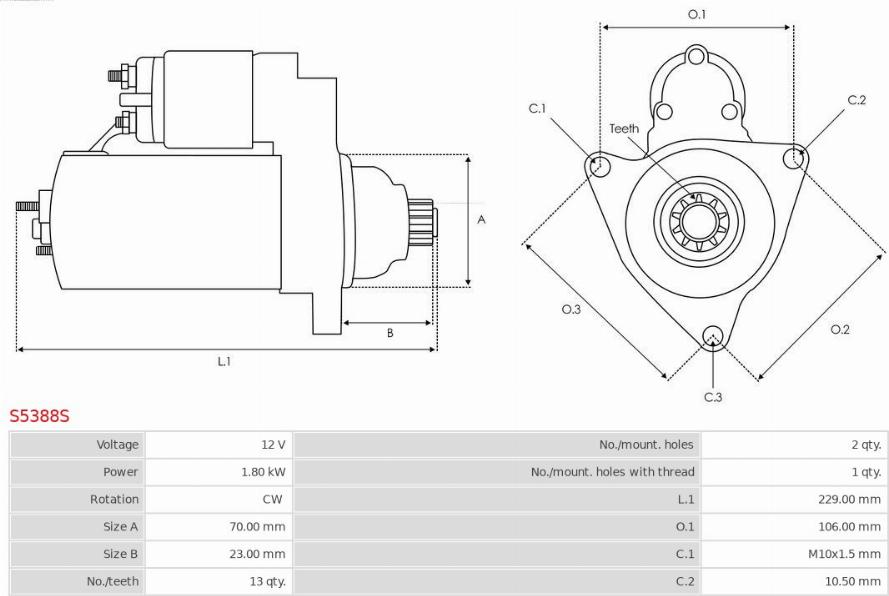 AS-PL S5388S - Starter www.molydon.hr