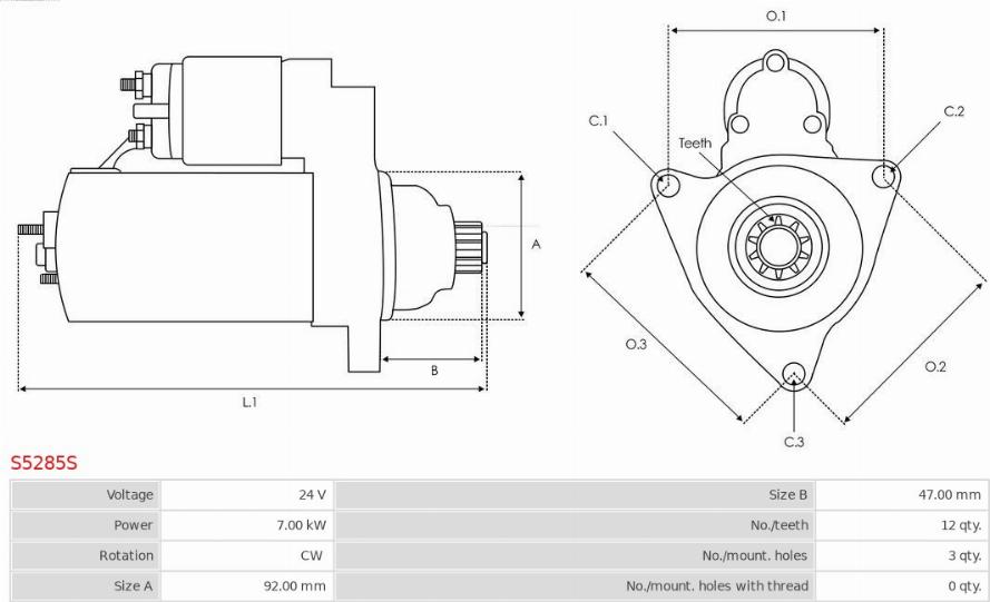 AS-PL S5285S - Starter www.molydon.hr