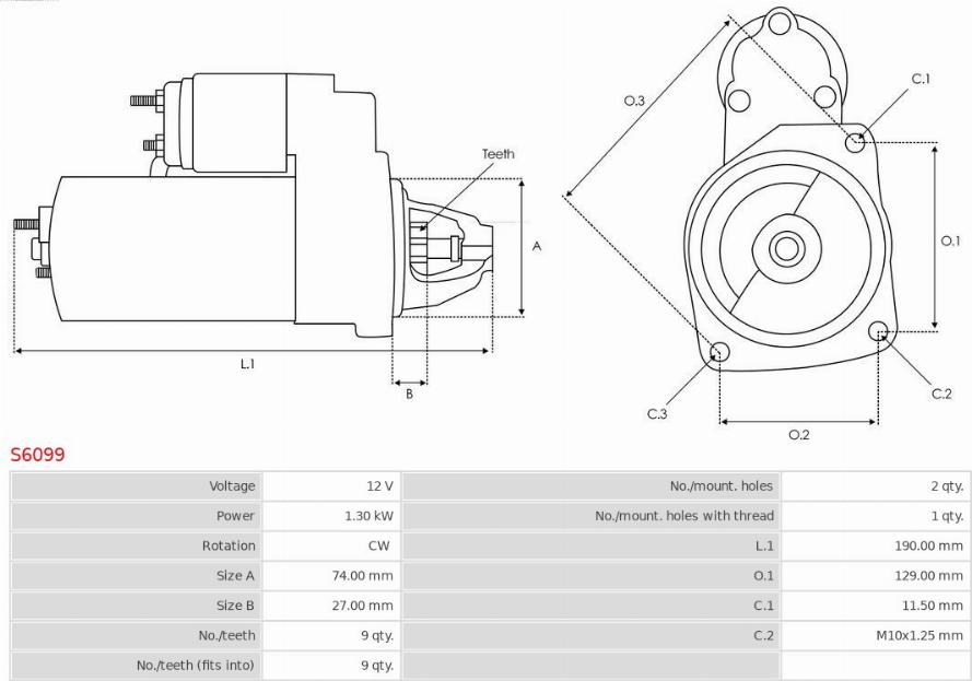 AS-PL S6099 - Starter www.molydon.hr