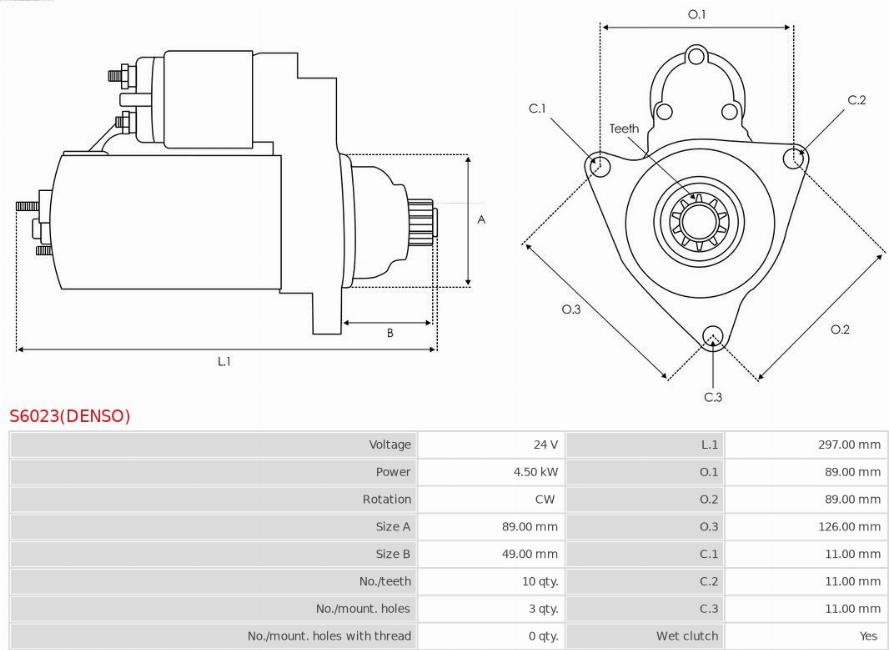 AS-PL S6023(DENSO) - Starter www.molydon.hr