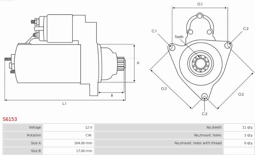 AS-PL S6153 - Starter www.molydon.hr