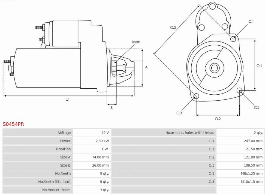 AS-PL S0454PR - Starter www.molydon.hr