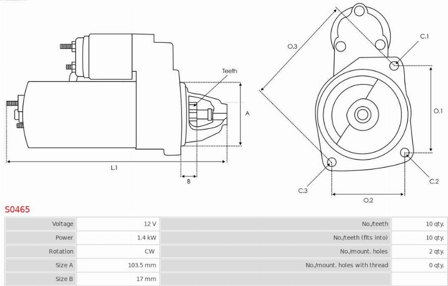 AS-PL S0465 - Starter www.molydon.hr