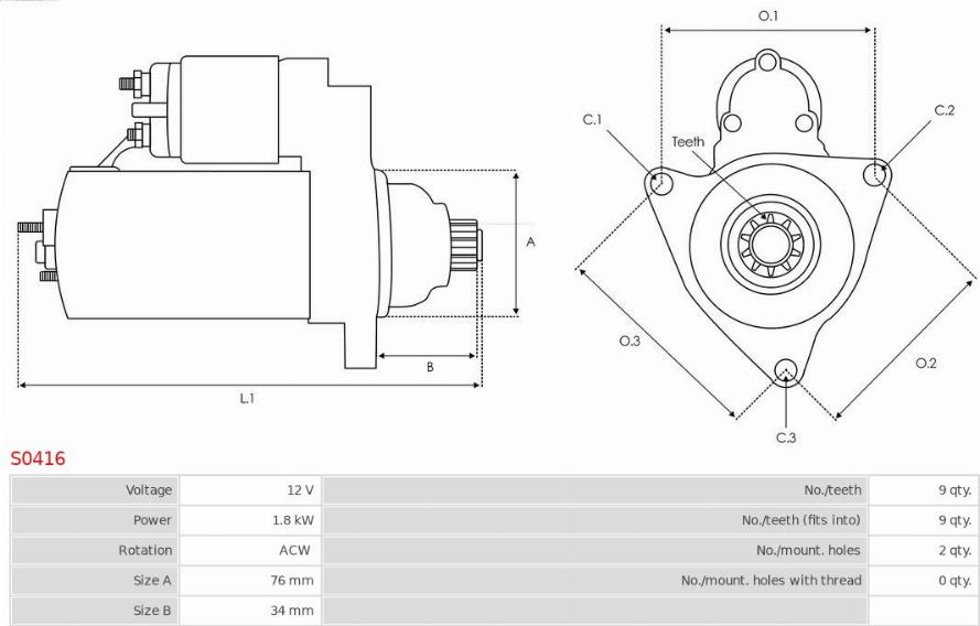 AS-PL S0416 - Starter www.molydon.hr