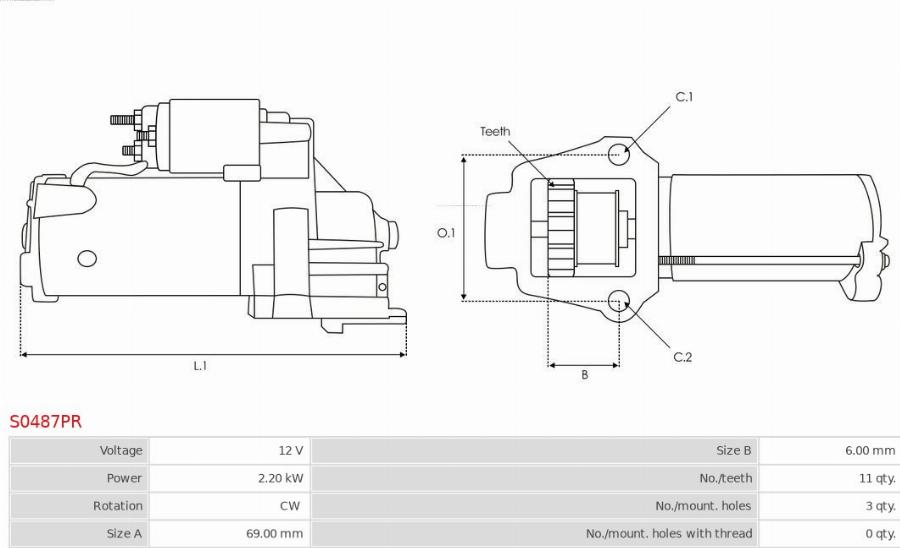 AS-PL S0487PR - Starter www.molydon.hr