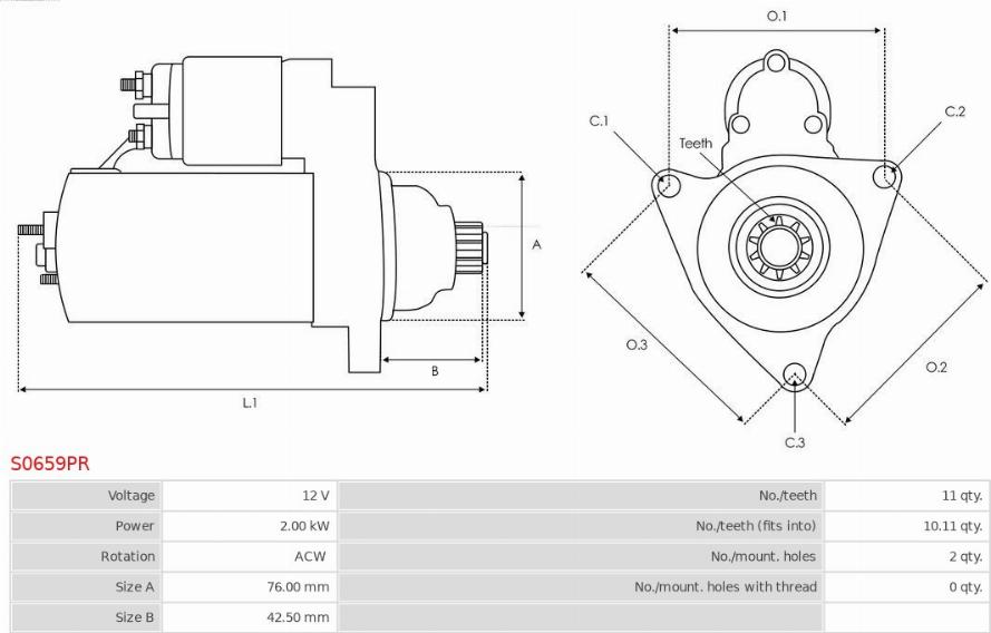 AS-PL S0659PR - Starter www.molydon.hr