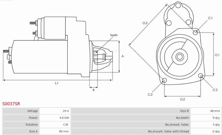 AS-PL S0037SR - Starter www.molydon.hr