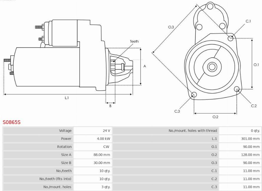 AS-PL S0865S - Starter www.molydon.hr