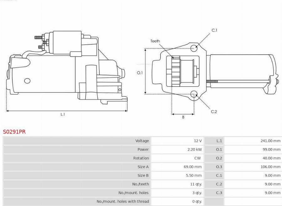 AS-PL S0291PR - Starter www.molydon.hr