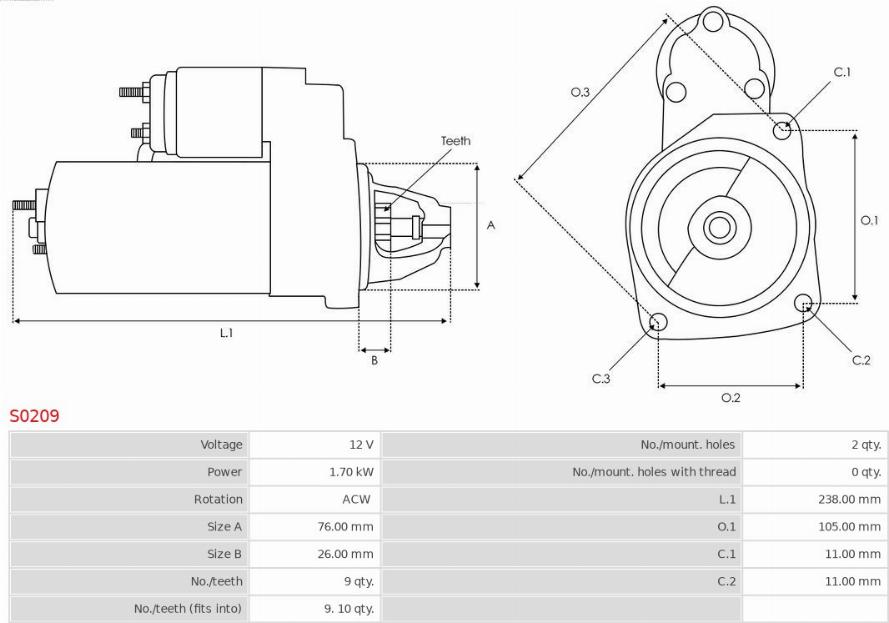 AS-PL S0209 - Starter www.molydon.hr