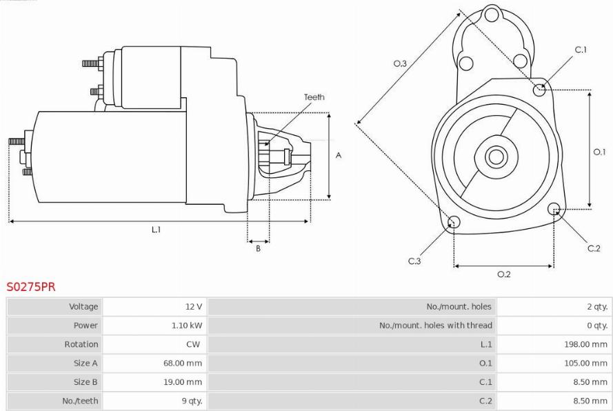 AS-PL S0275PR - Starter www.molydon.hr