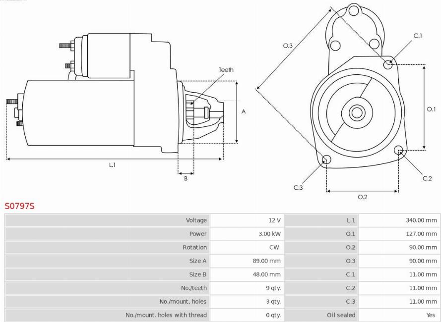 AS-PL S0797S - Starter www.molydon.hr