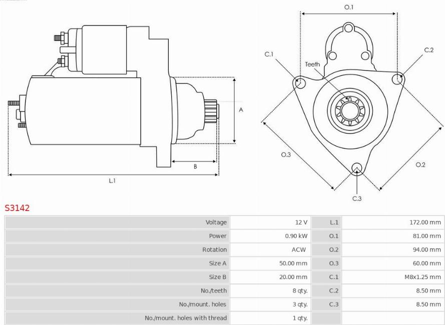 AS-PL S3142 - Starter www.molydon.hr