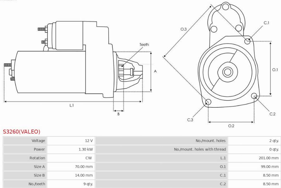 AS-PL S3260(VALEO) - Starter www.molydon.hr