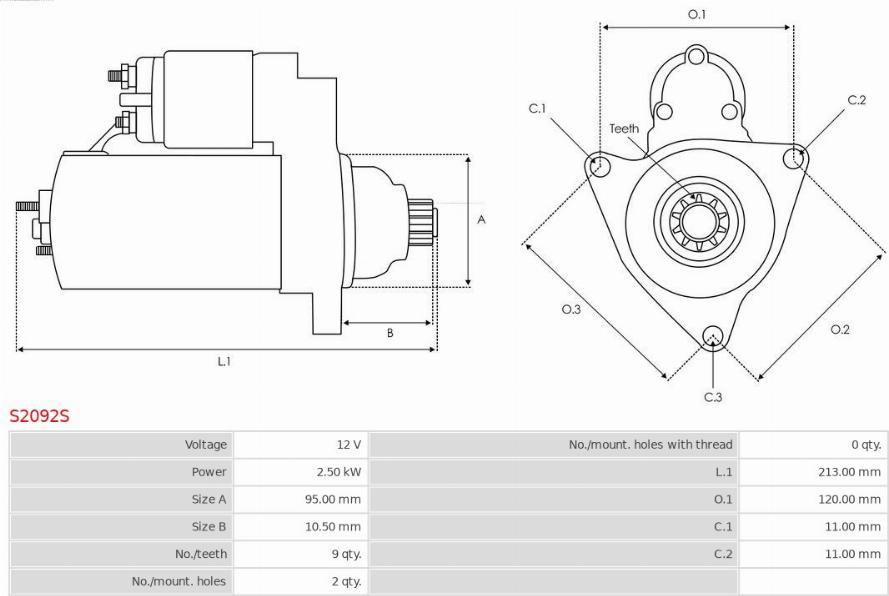 AS-PL S2092S - Starter www.molydon.hr