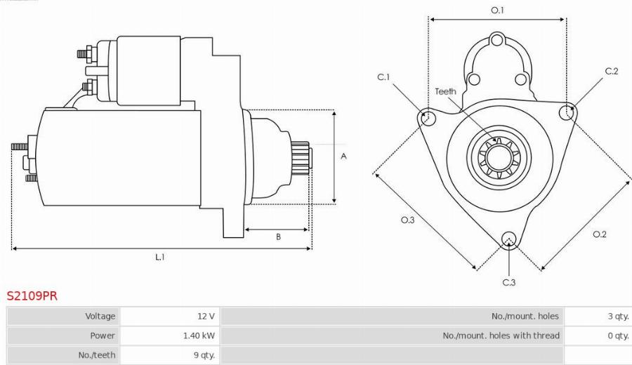 AS-PL S2109PR - Starter www.molydon.hr