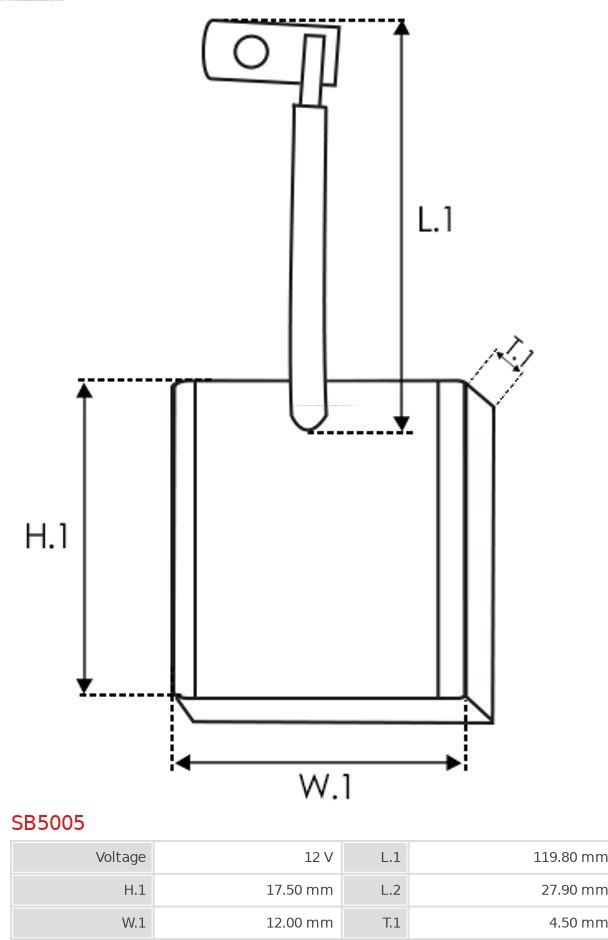 AS-PL SB5005 - Ugljena četkica, anlaser www.molydon.hr