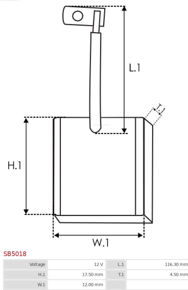 AS-PL SB5018 - Ugljena četkica, anlaser www.molydon.hr