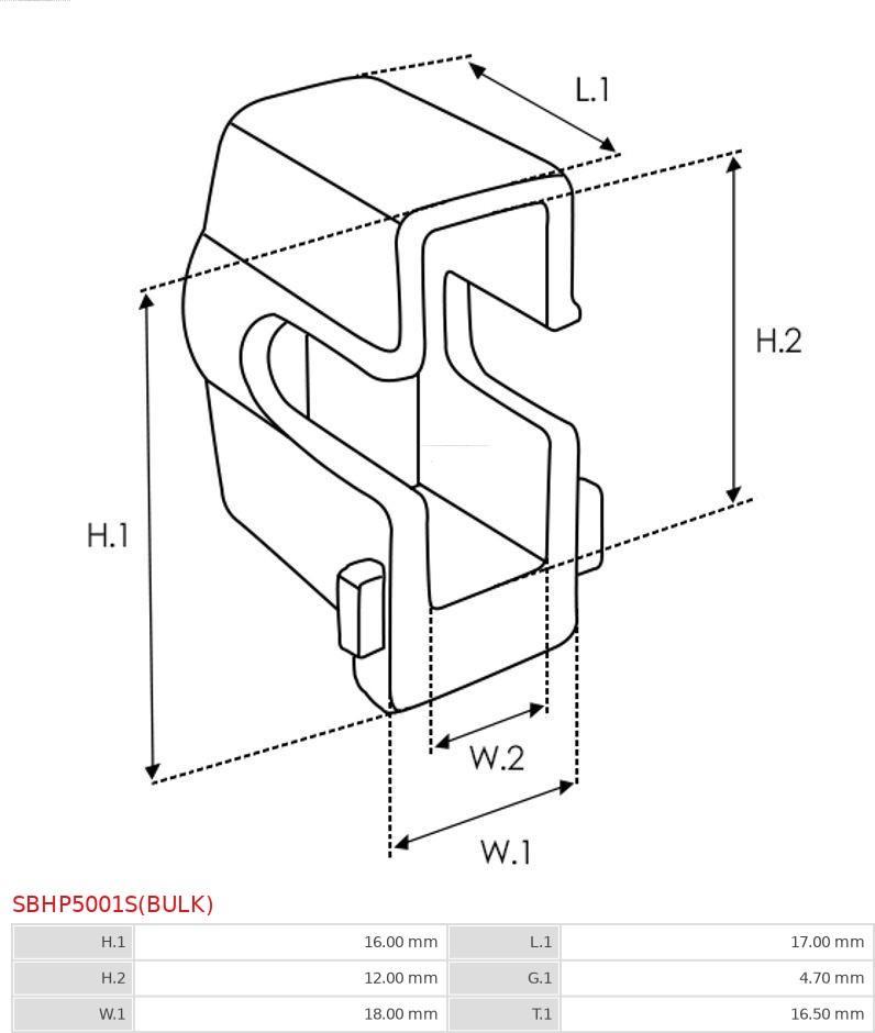 AS-PL SBHP5001S(BULK) - Set za popravak, starter www.molydon.hr