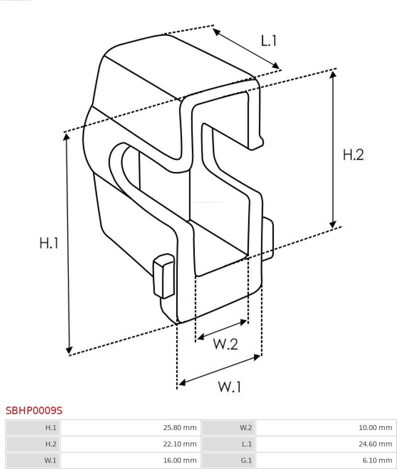 AS-PL SBHP0009S - Set za popravak, starter www.molydon.hr