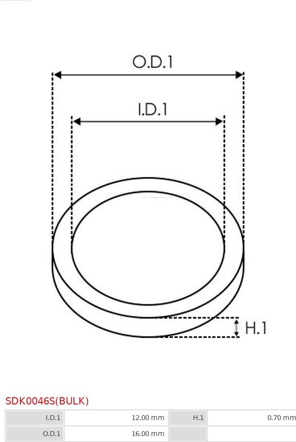 AS-PL SDK0046S(BULK) - Set za popravak, alternator www.molydon.hr