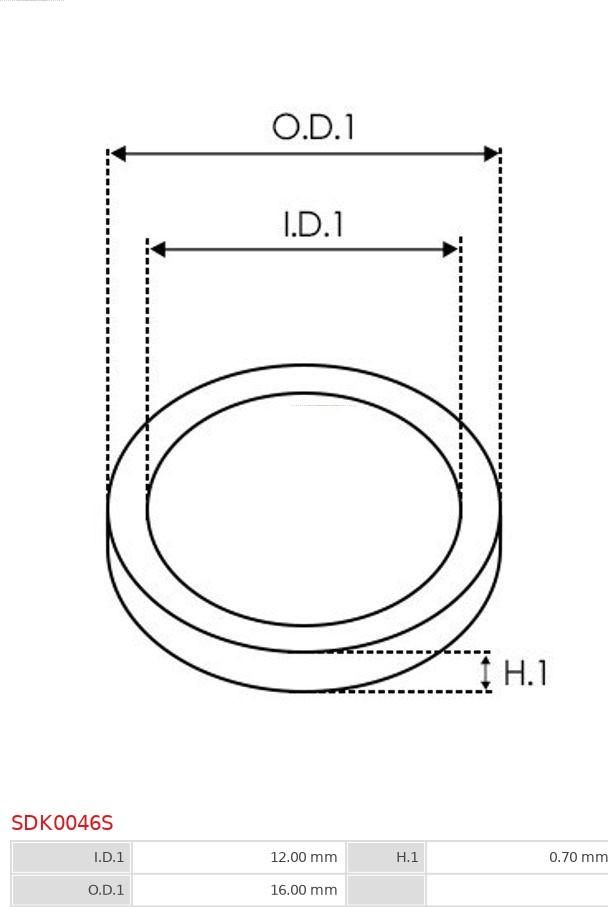 AS-PL SDK0046S - Set za popravak, alternator www.molydon.hr