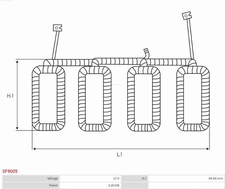 AS-PL SF9005 - Pobudni namotaj, starter www.molydon.hr