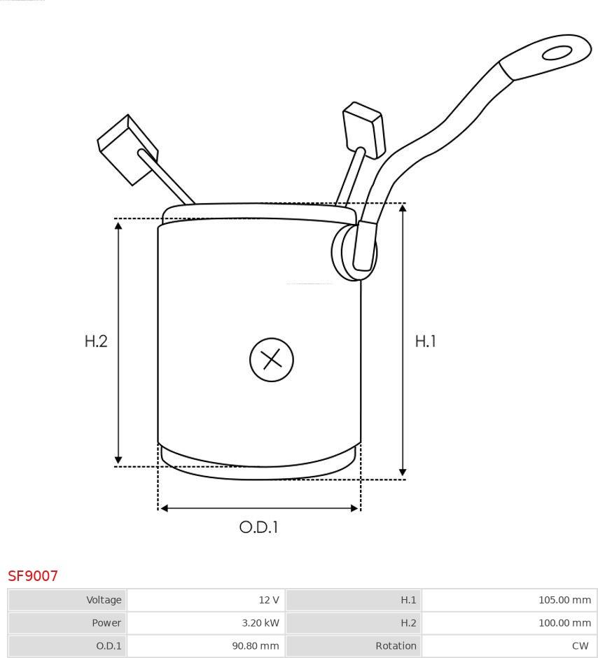 AS-PL SF9007 - Pobudni namotaj, starter www.molydon.hr