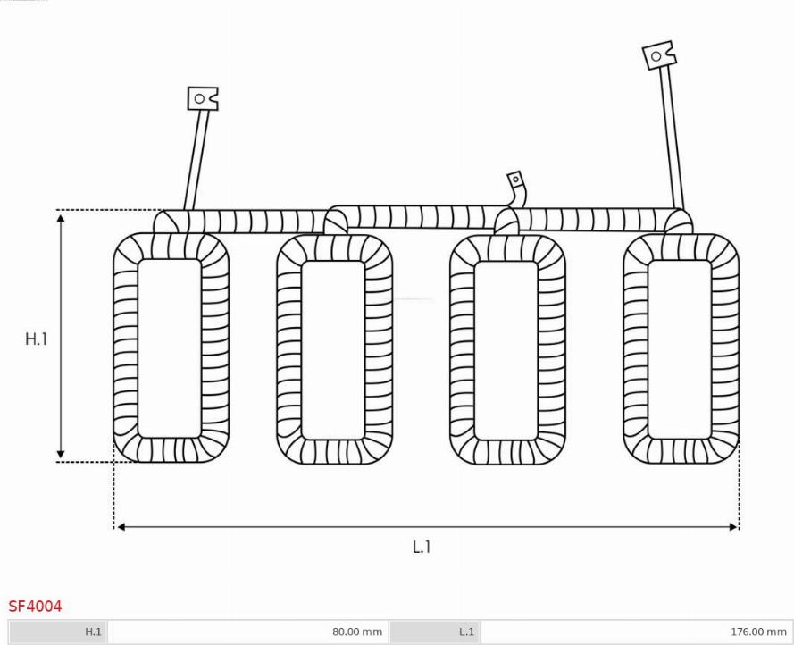 AS-PL SF4004 - Pobudni namotaj, starter www.molydon.hr