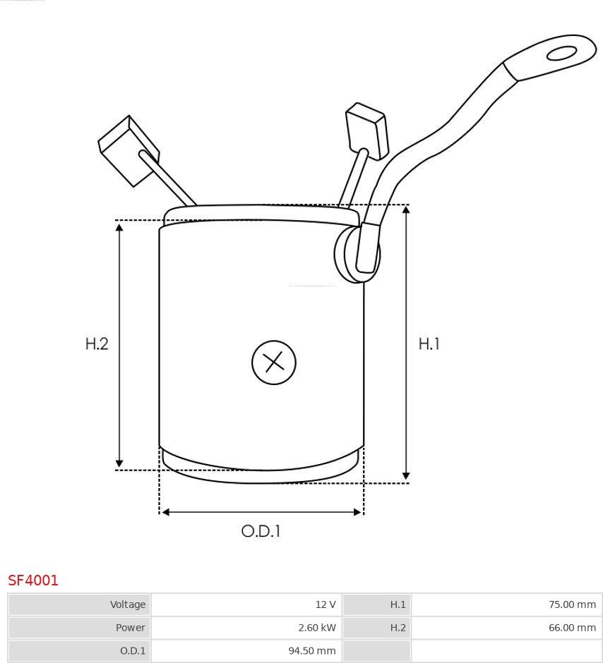 AS-PL SF4001 - Pobudni namotaj, starter www.molydon.hr