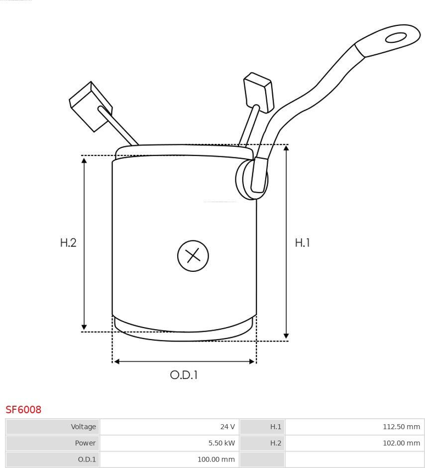 AS-PL SF6008 - Pobudni namotaj, starter www.molydon.hr