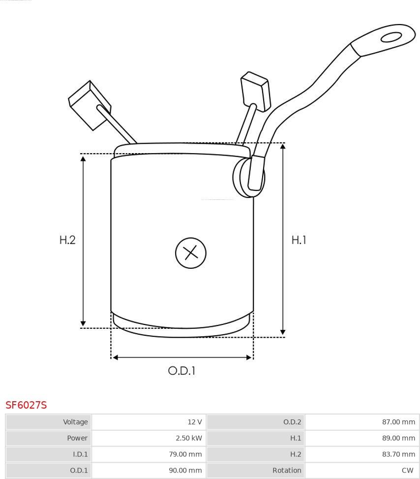 AS-PL SF6027S - Pobudni namotaj, starter www.molydon.hr