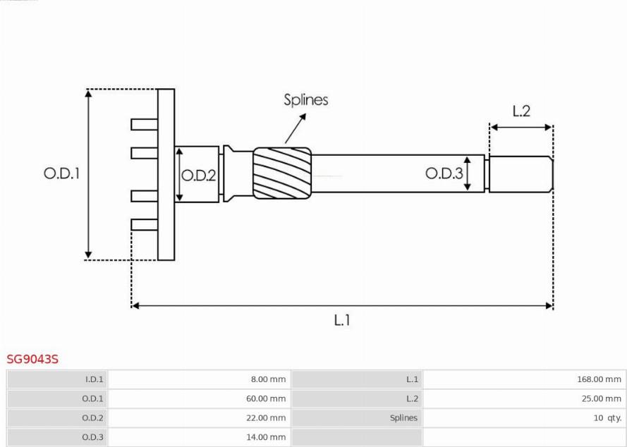 AS-PL SG9043S - Set za popravak, starter www.molydon.hr