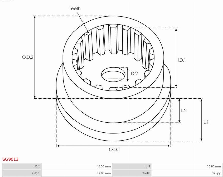 AS-PL SG9013 - Set za popravak, starter www.molydon.hr