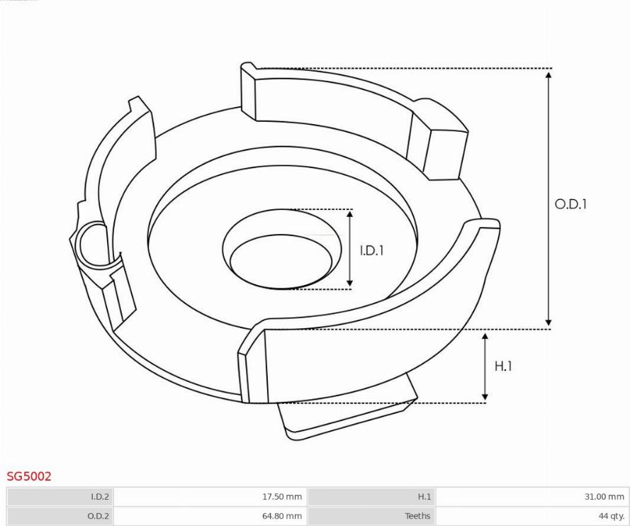 AS-PL SG5002 - Set za popravak, starter www.molydon.hr