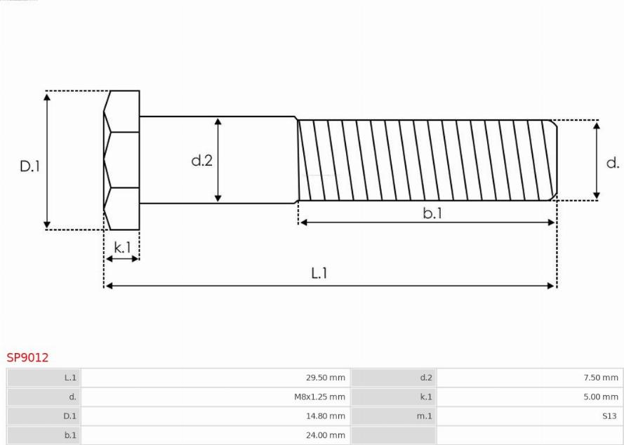 AS-PL SP9012 - Set za popravak, starter www.molydon.hr