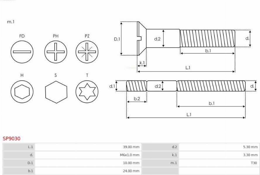 AS-PL SP9030 - Set za popravak, alternator www.molydon.hr