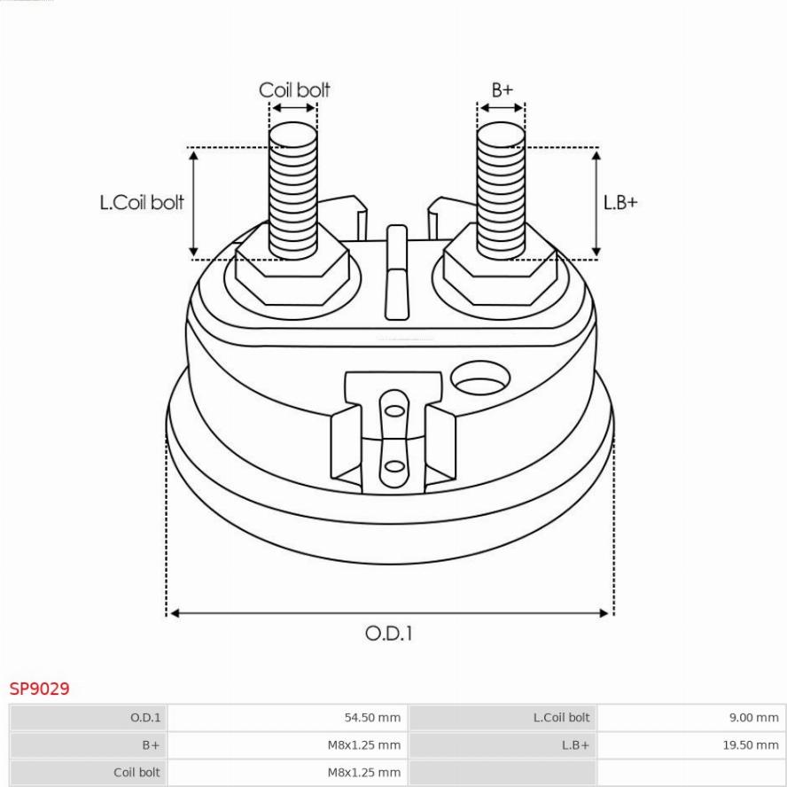 AS-PL SP9029 - Set za popravak, starter www.molydon.hr