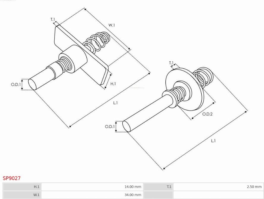 AS-PL SP9027 - Set za popravak, starter www.molydon.hr