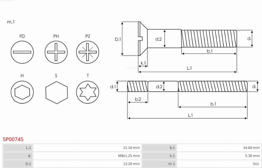 AS-PL SP0074S - Set za popravak, alternator www.molydon.hr