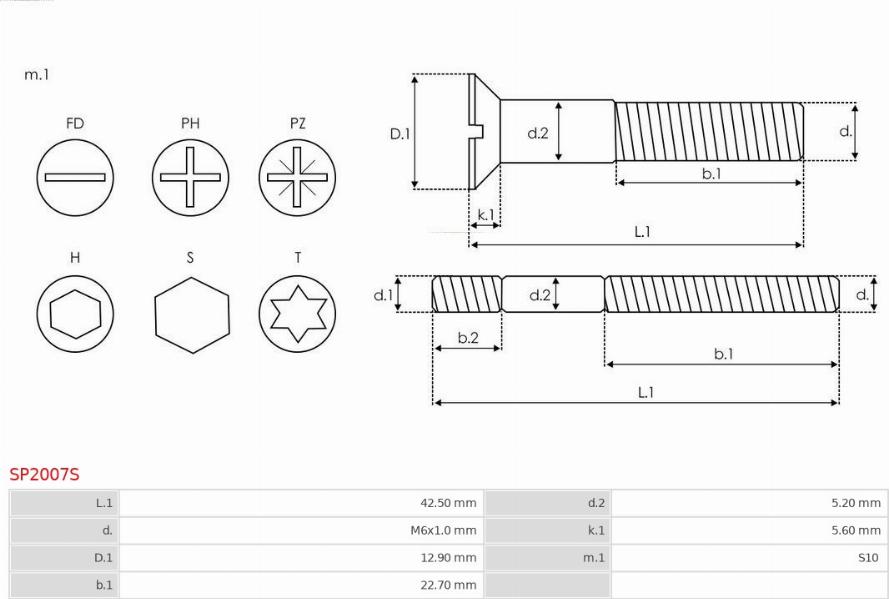 AS-PL SP2007S - Set za popravak, alternator www.molydon.hr