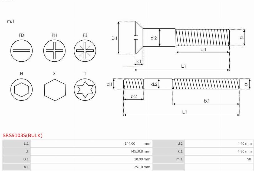 AS-PL SRS9103S(BULK) - Set za popravak, alternator www.molydon.hr