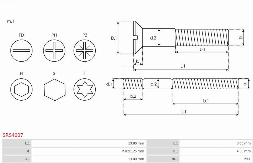 AS-PL SRS4007 - Set za popravak, alternator www.molydon.hr