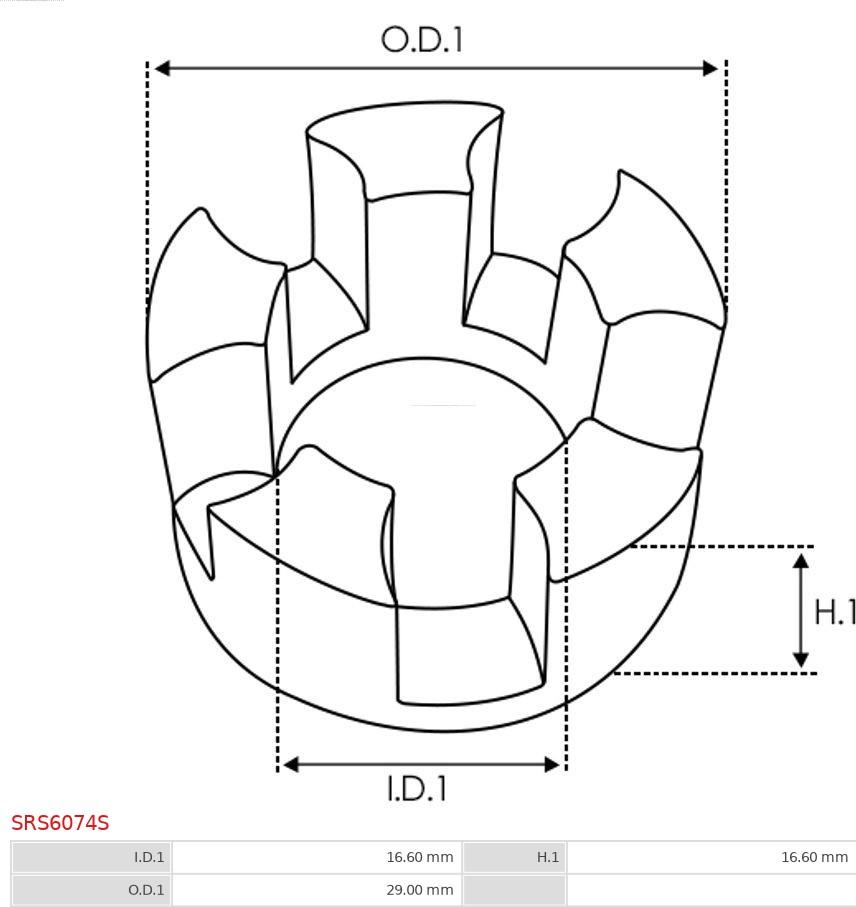 AS-PL SRS6074S - Set za popravak, starter www.molydon.hr