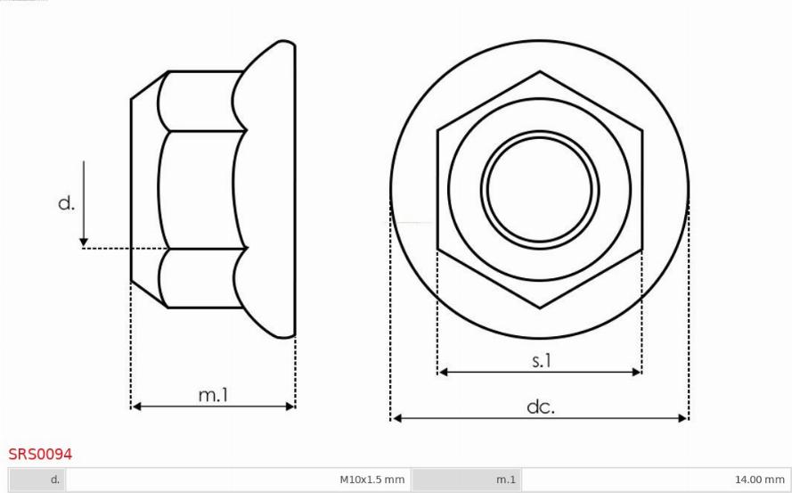 AS-PL SRS0094 - Set za popravak, alternator www.molydon.hr