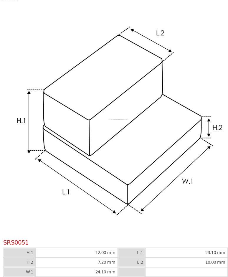 AS-PL SRS0051 - Set za popravak, starter www.molydon.hr